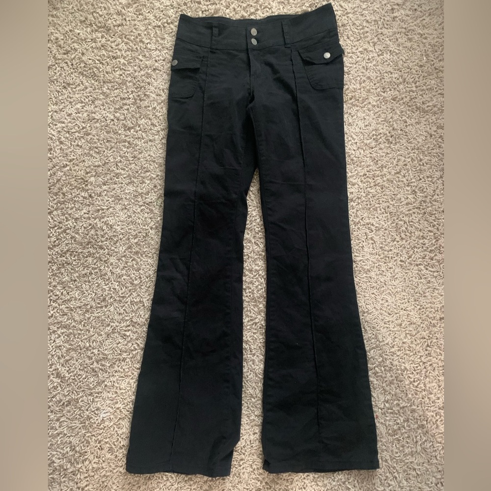 Brandy Melville low rise pants in black